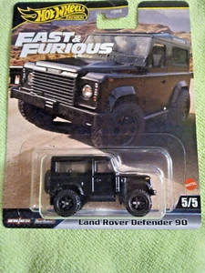 Mattel 2023 Hot Wheels Premium "Fast&Furious" Real Riders Land Rover Defender 90 - Picture 1 of 4