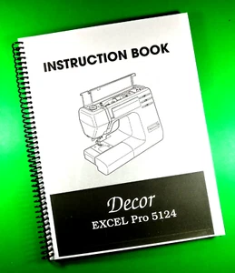 Bedienungsanleitung für Janome Decor Excel Pro 5124, 42 Seiten mit Klarsichthüllen! - Bild 1 von 1