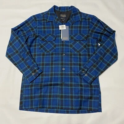 Pendleton Wool Board Shirt S, Blue Teal Green Shadow Umbre Archive vintage 1966 - Image 1 of 4