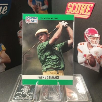 PAYNE STEWART 1990 Pro Set NFL Special # 1 SP Golf RC Short Print, Printing Errr - Image 1 of 4