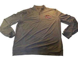 Johnnie-O 1/4 Zip Pullover Georgia Bulldogs Mens Performance Gray Golf Medium - Picture 1 of 10