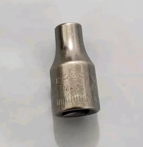 Craftsman USA 4mm 6 Point 1/4" Drive Inverted G 43505 Shallow Socket vintage - Picture 1 of 4