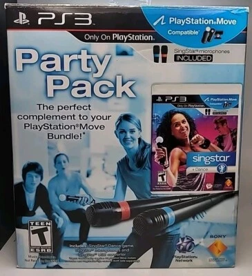 2010 SingStar Dance Party Pack PS3 w/ 2 Mics Sony PlayStation 3 Move Compatible - Image 1 of 4