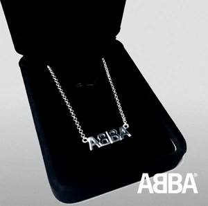ABBA | Offizielle limitierte ABBA Logo Sterling Silber Halskette | VOYAGE | - Bild 1 von 3