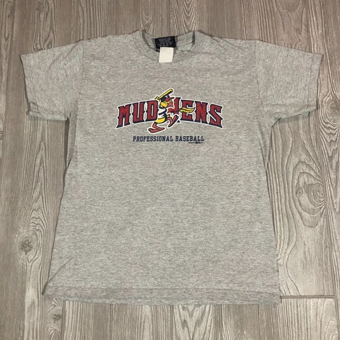 Toledo Mud Hens Shirt Adult XL Gray Jansport Y2K MiLB Baseball Tee Mens 2893 Cover