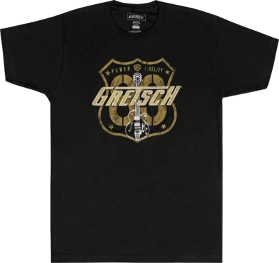 NEW Genuine Gretsch Route 83 T-Shirt - BLACK, CHOOSE YOUR SIZE! - Image 1 of 2