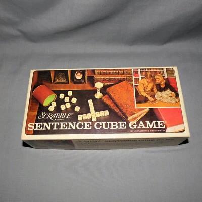 Vintage 1971 Scrabble Sentence Cube Game U.S.A. - Image 1 of 4