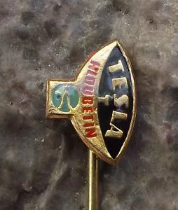 Tesla Hloubetin Satellite Dish Radio Communications Sine Wave Logo Pin Badge - Picture 1 of 1