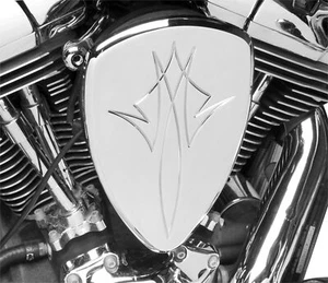 BARON Pinstripe Chrome Big Air Cleaner Kit 2002-2008 Honda VTX1800 BA-2060-13 - Picture 1 of 1