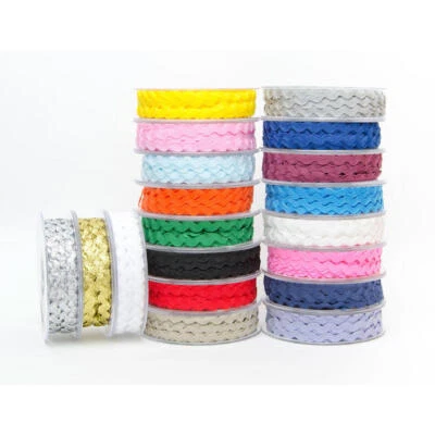 Ric Rac Ribbon Trimming Braid - 6mm Wide - 20m Roll - Rik Rak Braiding - Image 1 of 2