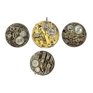 Sada Cretets Lot 4 Pocket Watch Movements Vintage Swiss Ladies Parts Repair(587) - Picture 1 of 20