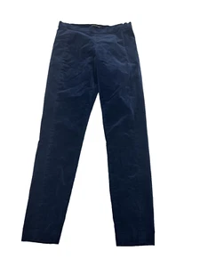 Banana Republic Bright Blue Sloan Crop Skinny Slim Ankle Velvet Retro Pant 0 - Picture 1 of 10