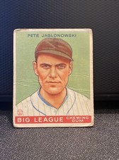 1933 GOUDEY BASEBALL #83 PETE JABLONSKI NEW YORK YANKEEES CARD~FREE SHIPPING 