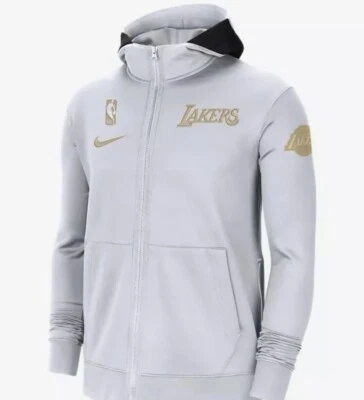 Sudadera con Capucha Los Angeles Lakers Nike White Champions “Trophy Ring Banner” Para Hombre L Nueva Foto 1 de 4