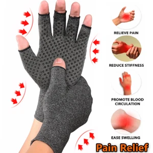 Arthritis Handschuhe Kompressionshandschuhe Arthrose Rheuma Handschuh Fingerlose - Picture 1 of 9