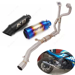 For Suzuki GSX250R 2018-2024 Full Exhaust System Header Link Pipe 51mm Mufflers - Picture 1 of 17