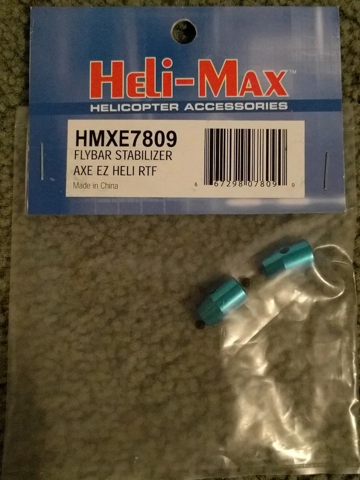 Heli-Max Flybar Estabilizador Hacha Azul EZ Helicóptero HMXE7809 Nuevo Foto 1 de 1