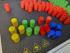 Trouble Game Replacement Pieces Parts 16 Total Yellow Blue Green Red Tokens Pegs