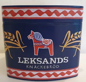 Leksands Knäckebröd / Knäckebrot Dose Blechdose Schweden Brotdose Aufbewahrung - Bild 1 von 8