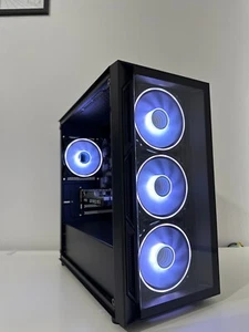 Gaming PC Intel i7 NVIDIA GTX 1660 16GB RAM 1TB SSD Windows 11 WiFi Desktop - Photo 1/12
