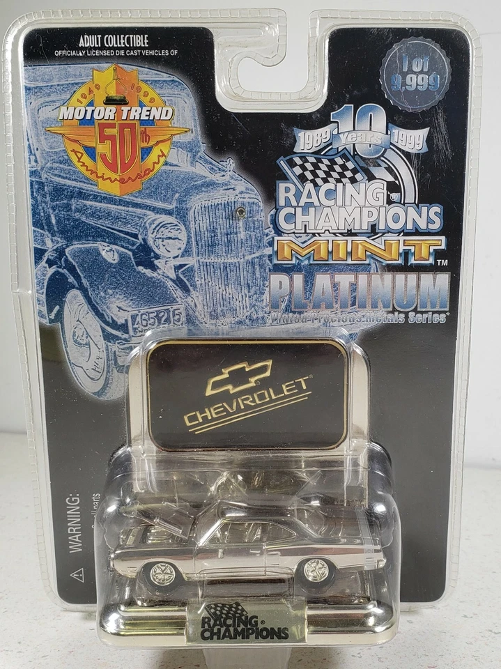 Racing Champions MINT Platinum Motor Trend 50th Anniversary Chevrolet Diecast