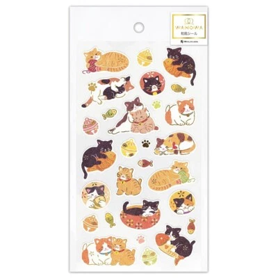 Japanese Cat Sticker Sheet - Image 1 of 3