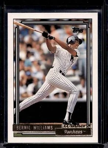 1992 Topps Bernie Williams Gold Winners #374 - New York Yankees - Picture 1 of 2