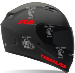  Helmet decals Yamaha R6 Motorcycle helmet decals, Sticker  