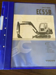 Volvo EC55B EXCAVATOR SERVICE SHOP REPAIR MANUAL BOOK - Picture 1 of 24