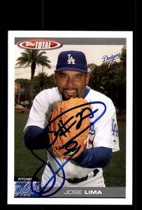 Signed Baseball Card Auto Jose Lima 2004 Topps Total #690 Los Angeles Dodgers - Picture 1 of 2
