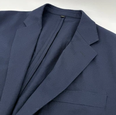 MENS J CREW LUDLOW SLIM NAVY MOON QUALITY BRITISH CLOTH BLAZER SPORT COAT 40S - Image 1 of 4