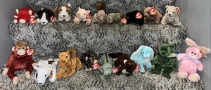 Lot of 18 retired TY Beanie Babies Bears ALL with Hang Tags, non-smoke MINT - Picture 1 of 14