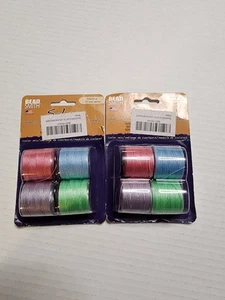 Beadsmith Bead Cord -5mm Basic(2 Packs Of 4) Light Blue, Gray, Pink, Green - Picture 1 of 3