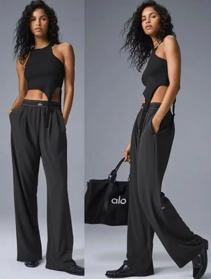 New ALO YOGA Women's Suit Up Collection Pants - Regular Straight-Leg Quick-Dry - Image 1 of 4