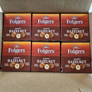 Folgers Toasty Hazelnut Flavored Coffee 60 Keurig K-Cup Pods (6 Boxes of 12 Ea) - Picture 1 of 3