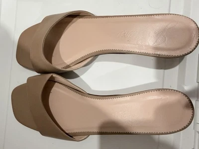 Sandalias de tacón J Crew Lina Kitten caramelo claro para mujer talla 12” Foto 1 de 3