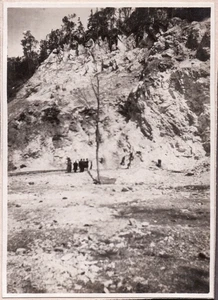 VINTAGE PHOTOGRAPH MARBLE QUARRY? TRAIN CARTS PIER/ROAD NOVA SCOTIA CANADA PHOTO - Picture 1 of 3