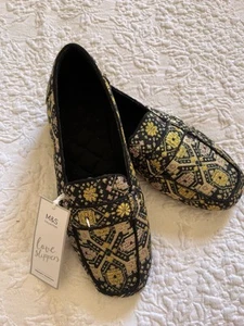 Fabulous Marks & Spencer 'Love Slippers'. Loafer style. UK 6. BNWT. - Picture 1 of 15