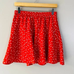 Banana Republic falda coqueta punteada roja y blanca (pequeña) - Imagen 1 de 3