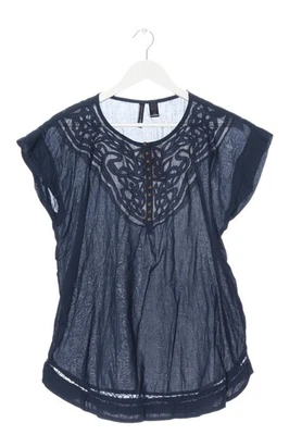 MANGO Blusa de manga corta Mujeres Blusa Talla EU 40 azul look casual - Imagen 1 de 4