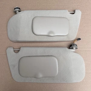 1997-2005 Chevy Malibu Classic Sun Visors BEIGE Passenger Driver Pair W/ Lights - Bild 1 von 19