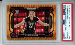 Cameron Brink 2024 Panini Prizm Draft Picks RC Orange Pulsar #89 #28/49 PSA 10 - Picture 1 of 2