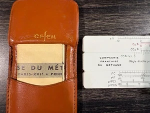 Graphoplex - Cefem Gas Combustion Pocket Slide Rule - Picture 1 of 12