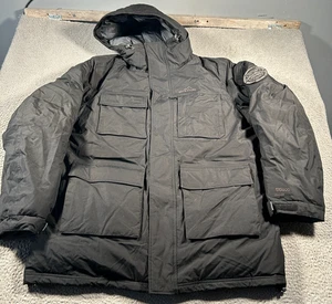 Chaqueta Parka Eddie Bauer WeatherEdge EB600 Para Hombres 2XL Negra Con Capucha Plumón de Ganso - Imagen 1 de 20