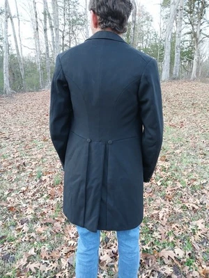 1901 Викторианский фрак и соответствующий жилет размер 36 черный от S J Ryan's портной Fremont - Изображение 1 из 4