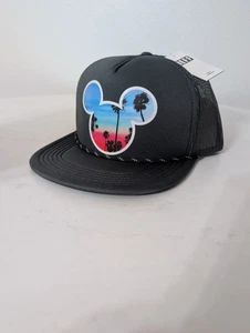 Disney Mickey Mouse Grey Trucker Hat | Side Patch Snapback Cap – New Adjustable - Picture 1 of 12