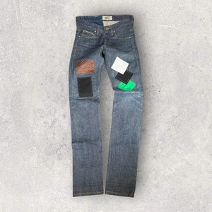 Naked & Famous Super Skinny Guy Dirty Fade Selvedge Dark Jeans Size 28x36 Rare - Picture 1 of 18