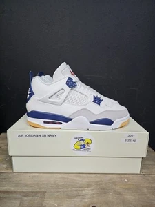 Größe 10 - Nike SB x Air Jordan 4 Retro SP Navy Brandneu Originalverpackt Deadstock 🔥 - Bild 1 von 6