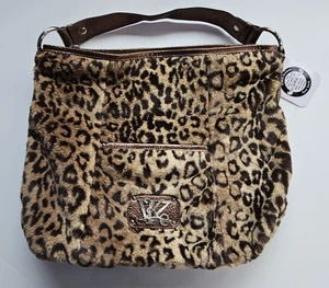 Bolso de Hombro Kathy Van Zealand Zookeeper Shopper Imitación Piel de Leopardo Cartera Nuevo con Etiquetas - Imagen 1 de 8