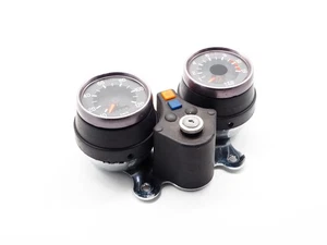 Hercules Ultra Cockpit Tacho 120kmh Drehzahlmesser - verchromt - mit Zündschloss - Bild 1 von 10